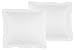 La Vie Moderne 1800 Thread Count Microfiber Euro Shams 26 x 26 inch | Set of 2 | White