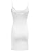 TOP LEGGING TL Women's Soft Cotton Basic Spaghetti Strap Seamless Active Cami Slip Dress White Small