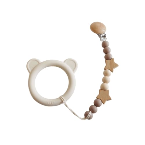フィーカ(fika) 神戸の保育士ママ監修 holder×BEAR cream（fikaオリジナルパッケージ付き） ホルダー×歯固めセット