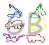 24/pk Construction Shaped Silicone Rubber Bands