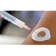 Inject-Safe Adhesive Barrier Strip, 1-3/8 Inch Diameter Film/Foam Round White Sterile, 8-6432700001-9 - Box of 100