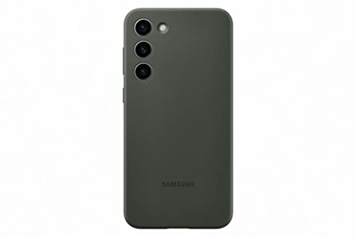 Samsung Silicone Smartphone Case EF-PS916 für Galaxy S23+, Handy-Hülle, Silikon, Kratzfest, Schlankes Design, Khaki