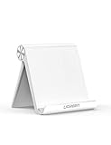 UGREEN Tablet Stand Holder Desk Adjustable Compatible for iPad 9.7 2018, iPad Pro Air 2019 iPad Mini 4 3 2, Nintendo Switch, Samsung Galaxy Tab S5e S4 S3, iPhone 11 Pro Max XS XR X 8 Plus 7 6 (White)