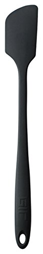 GIR: Get It Right Premium Silicone Spatula | Heat-Resistant up to 550&deg;F | Seamless, Nonstick Kitchen Jar Spatulas for Cooking, Baking, and Mixing | Skinny - 11 IN, Black