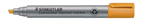 Staedtler Lumocolor 356 B-4 Flip Chart Markers Chisel Tip, 2 or 5 MM, 10 Pieces, Orange