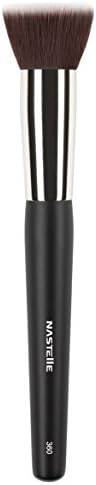 Nastelle Cream and Liquid Foundation Flat Top Kabuki – Makeup Brush for Foundation and Mineral Powders Blending – Cream & Liquid Foundation Brush with Ultra Plush Custom Cut Synthetic Bristles