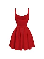 Verdusa Women's Backless Sweetheart Neck Sleeveless