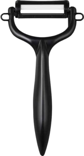 京セラ(Kyocera) セラミック ピーラー サビない お手入れ簡単 皮むき器 ブラック T字タイプ 軽く鋭い使い心地 切れ味が続く 金気をうつさない 除菌漂白 OK 日本製 CP-NBK(N)