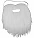 Pirate Costume Set - White Beard and Moustache in Synthetic Material
