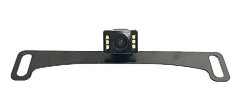 BOYO VTL17LTJ - Concealed License Plate Backup Camera with Active Parking Lines and LED Lights (Black)