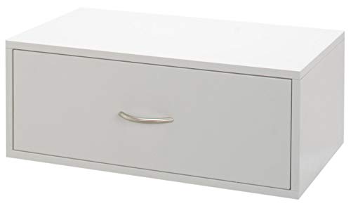 Organized Living freedomRail 1 Drawer Double Hang OBox - White