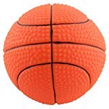 Dogloveit Rubber Basketball Squeaker Dog Toy,Orange,2.75