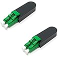 LC Fiber Optic APC Singlemode 9/125 Loopback Adapter - 2 Pack
