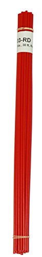 Red Low Density Polyethylene (LDPE) Plastic Welding Rods, 1/8" Diameter, 30 Ft. for Kayaks, Canoes, Dirt Bikes, ATVs