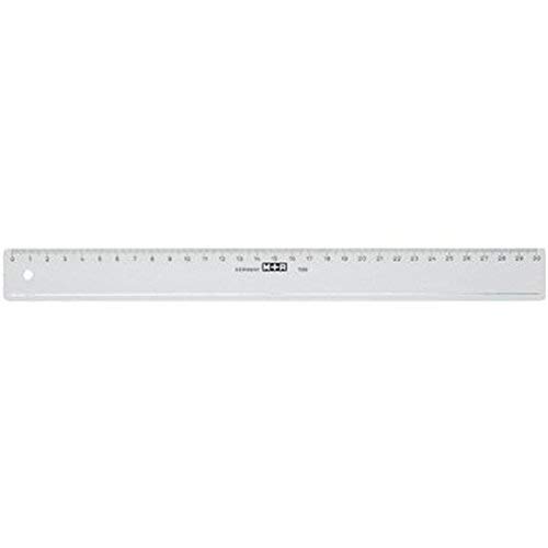 M+R 711200000 Narrow Ruler 20 cm, Transparent