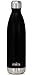 MIRA Stainless Steel Vacuum Insulated Water Bottle | Leak-Proof Double Walled Cola Shape Bottle | Keeps Drinks Cold for 24 Hours & Hot for 12 Hours (Black Shiny, 25 oz)