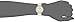 Anne Klein Women's AK/2620WTGB Swarovski Crystal Accented Gold-Tone and White Resin Bracelet Watch