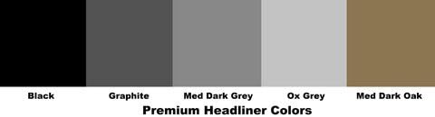 1997-2006 TJ Soft Top Headliner (Short Wheel Base) (Ox Grey)