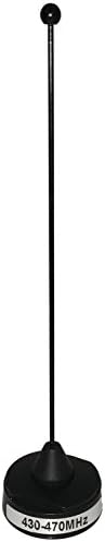 430-470 MHz Antenna Black UHF 1/4 wave NMO Pre Tuned for Motorola Kenwood Icom Vertex Blackbox HYT Hytera Mobile Radios