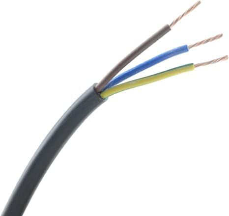 MPS 3 Core Round Black Flex Flexible Cable 3183Y 1.5 mm - Cut to Size (10 Metres)
