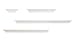 kieragrace Classic Multi Length Shelves, White, Set of 4