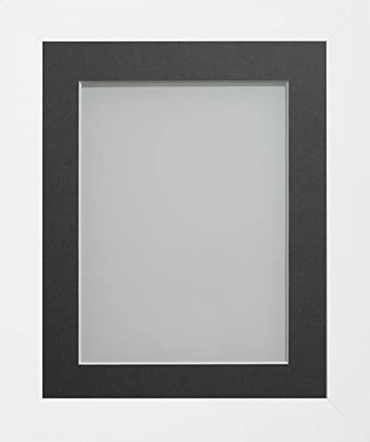 Frame Company Candy Range White Picture Photo Frames with Mount*Choice of Colours*