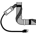 M-D Building Products 64386 9-Foot Pipe Heating Cable with Thermostat