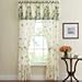 Collections Etc Magnolia Garden Floral Leaf Rod Pocket Window Curtains - Country Cottage Chic Design, Sage, Panel Pair