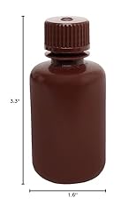 EISCO Reagent Bottle, Amber, 60mL - Narrow Mouth