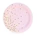 Pink and Gold Party Supplies Elegant Gold Foil Stamp Including Dessert Appetizer Plates Napkins & Cups Serves 12