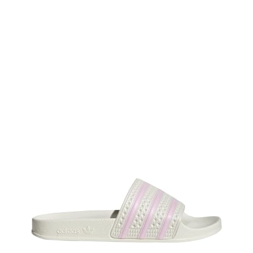 adidas Originals womens Adilette Off White/Clear Pink/Off White 8
