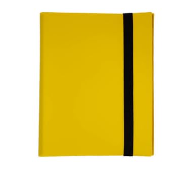 Guardz Binder - 4 Pocket Strap Trading Card Album Folder - 160 Side Loading Pockets (Yellow)