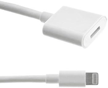 Must Have Gadgets Lightning Dock Connector Extension Cable 3 ft for iPhone 5, 5S, SE, 6, 6S, Plus; Pass Video, Data, Audio Through Male to Female 8-Pin Cable - White