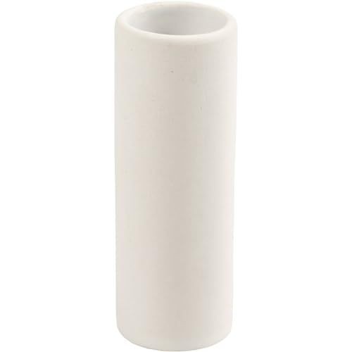 Vaso, bianco, H: 11 cm, diam 4 cm, 1 pz/ 1 conf.