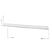 Wallniture Boston 46 Inch White Wall Shelf for Picture Frames, Narrow Picture Ledge Shelf for Wall Decor, Wood