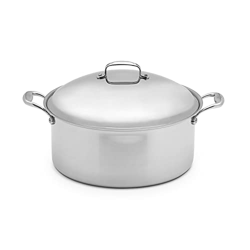 Heritage Steel 12 Quart Stock Pot with Lid Titanium Strengthened 316Ti Stainless Steel with 5