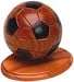 Classic Jigsaw 3D Soccer Ball Hand-Crafted Wooden Puzzle on a Stand, Brain Teaser, Gift Boxed