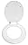 New Molded Wood White Finish Toilet Seat featuring your choice of MLS team logo!