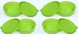 Tupperware LITTLE WONDERS set of 4 Snack Lunch BOWL SET NEW Orange