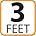 03 Feet / 0.9 Meters