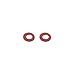 uxcell a15112300ux0387 2mmx4mmx0.5mm Fiber Motherboard Insulating Washers Spacer Red Pack of 100