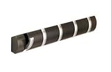 Wall Hook - Flip Up Nickel Hooks - Espresso