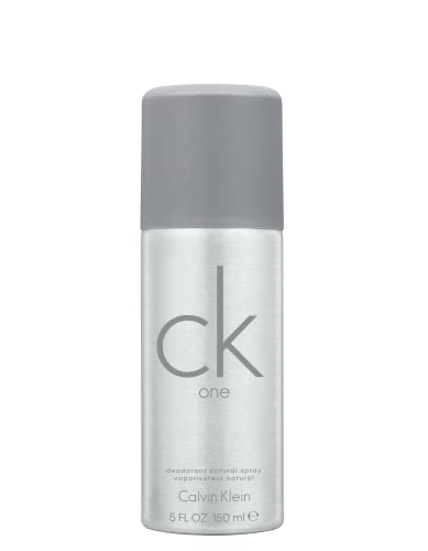 CK One Deodorante en Spray Unisex |Con fragancia a mandarina y flor de uva | Larga duración | 150ml