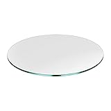 Glass Table Top: 20" Round, 1/4" Thick, Flat