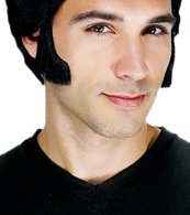 Paper Magic Mens Freak & Easy Rocker Sideburns, Black/Brown, One Size