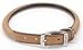 Coastal Pet - Circle T Oak Tanned Leather Round Dog Collar - Comfortable for Dogs with Long Hair or Sensitive Skin - Pet Collar Made from Full-Grain Leather - Tan, 3/4