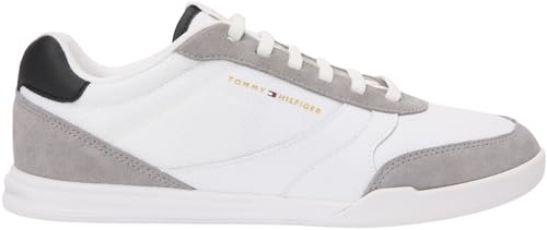 Uomo Sneakers Running Leather Mix con Lacci, Bianco (White), 40