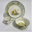 Golden Rabbit - Enamelware Jeremy Fisher Pattern Child Dinner Set
