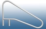 SAFTRON Rust Proof Cross-Braced Gray Model CBRTD-354-G Return-to-Deck Swimming Pool Dip Handrail. Three Bend, 32
