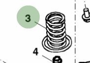 John Deere Original Equipment Compression Spring #M163357